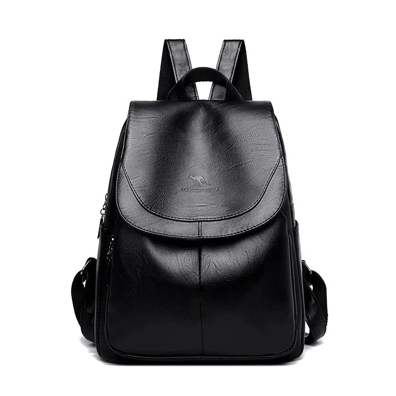 Bolso Mochila de Cuero PU con Diseño Moderno