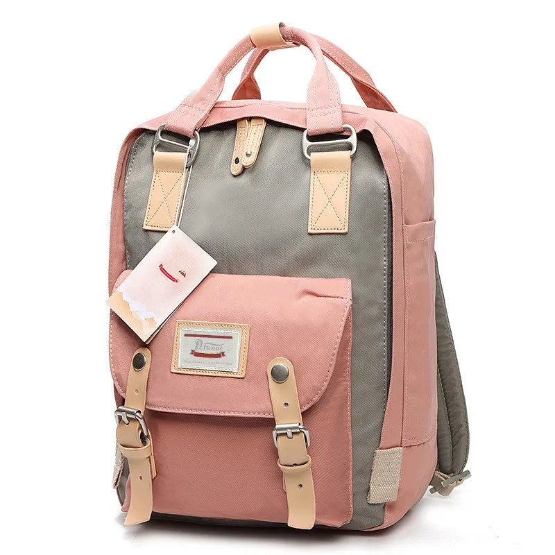 Mochila Gris Impermeable para Mujer: Estilo y Comodidad para Viajes y Diario