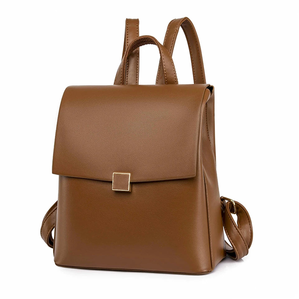 Mochila de Cuero Sintético para Mujer – Elegancia y Funcionalidad
