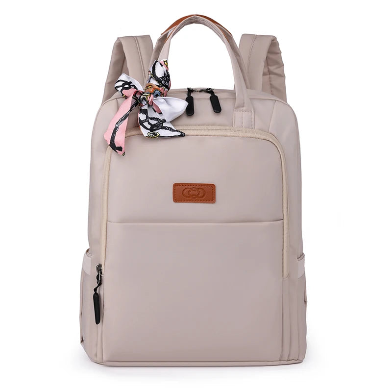 Laptop Backpack Women Waterproof Nylon Backpack Female Fashion Ladies Multifunctional Bagpack Large Capacity School Travel Bag