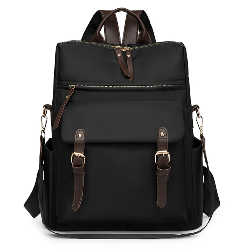 Mochila de Nailon para Mujer – Elegancia Funcional y Gran Capacidad