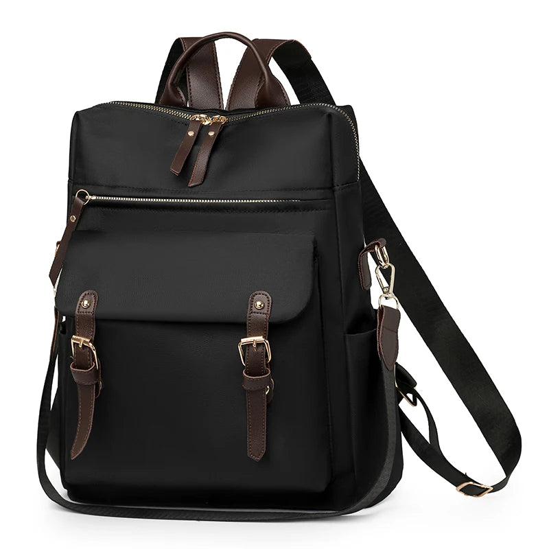 Fashion Rucksack Women Shoulder Bag High Quality Waterproof Nylon Back Pack Purse Large Capacity Backpack for College Students