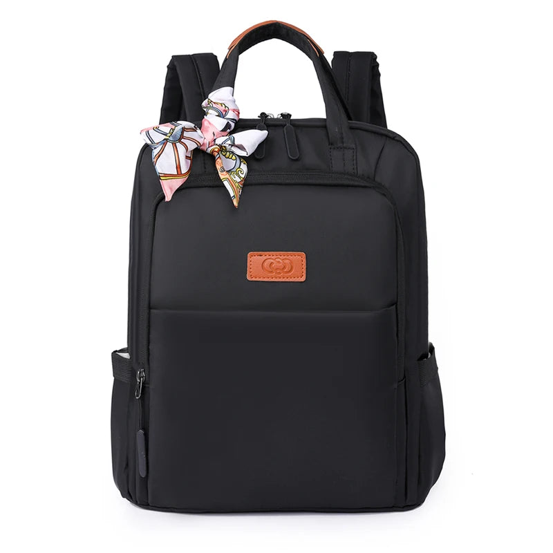 Laptop Backpack Women Waterproof Nylon Backpack Female Fashion Ladies Multifunctional Bagpack Large Capacity School Travel Bag