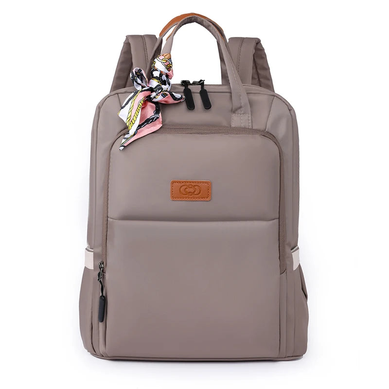 Laptop Backpack Women Waterproof Nylon Backpack Female Fashion Ladies Multifunctional Bagpack Large Capacity School Travel Bag