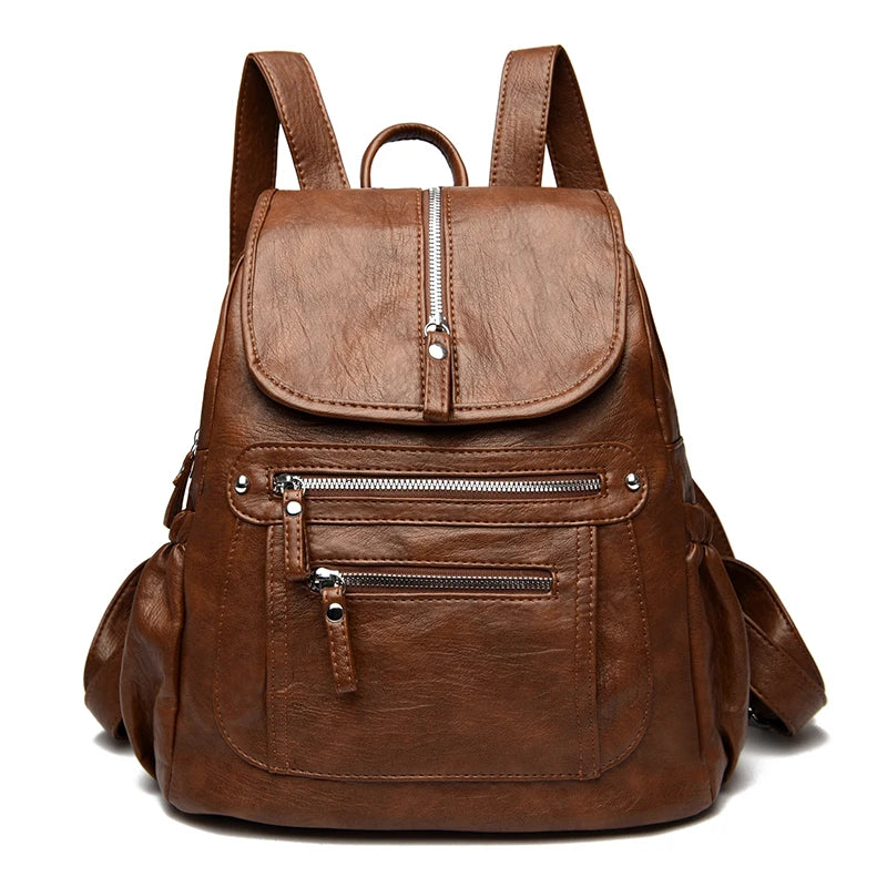 Bolso Mochila de Cuero Premium